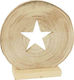 Atmosphera Plastic Christmas Decorative Desktop Star 40x40x40cm Beige