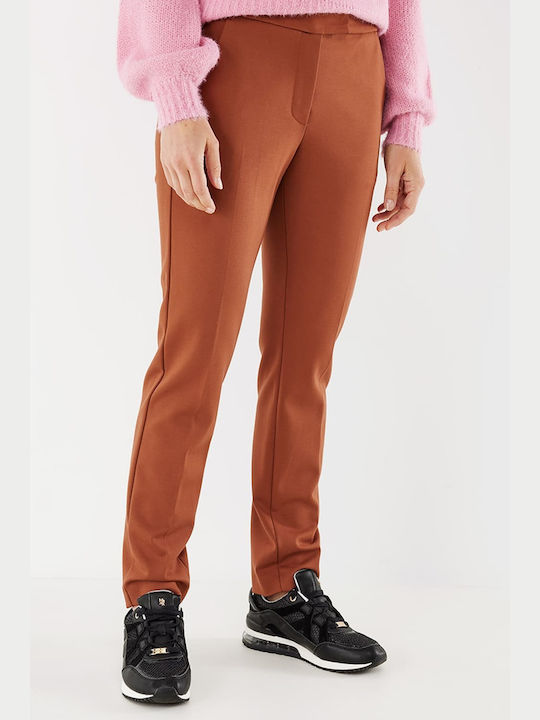 Women's Trousers Mexx - 2020 Straight Jersey BROWN 027200006701944