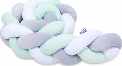 Jukki Crib Bumpers Braided Inside Mix Mint 18x200cm