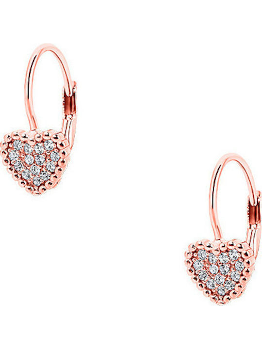 JewelStories Cutie Hearts #1 Placat cu aur Cerc...