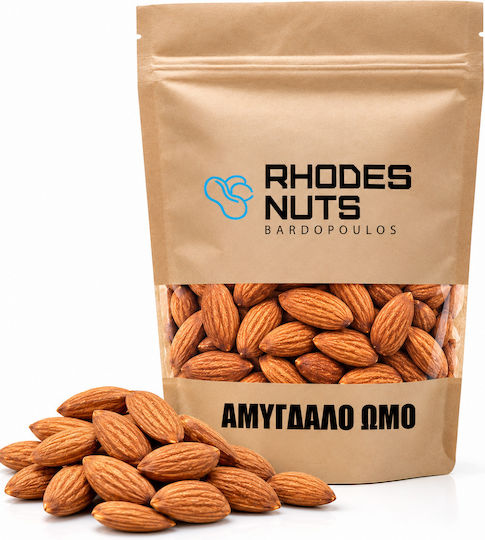 Rhodes Nuts Bardopoulos Mandeln Roh Geschält Ungesalzen 500gr