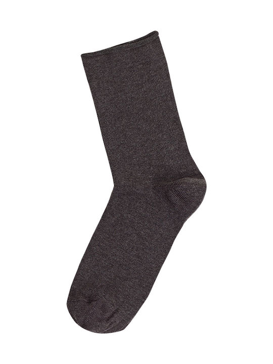 ME-WE Damen Einfarbige Socken Black 1Pack