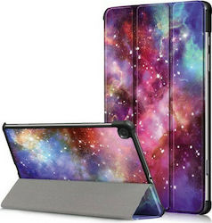 Tri-Fold Klappdeckel Synthetisches Leder Galaxy Pattern (Galaxy Tab S6 Lite 10.4) 101227314D