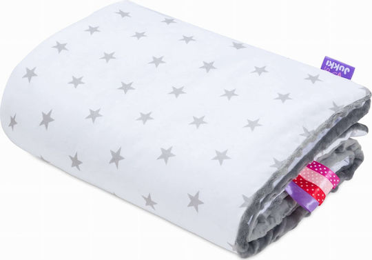Jukki Velvet Nursery Swaddling Blanket Gray 75x100cm