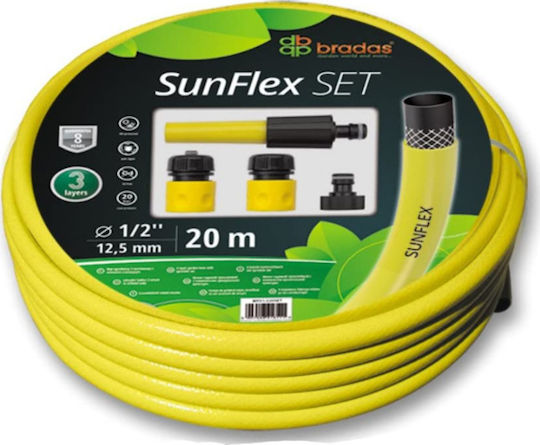Bradas Sunflex Λάστιχο Ποτίσματος 1/2" 20m