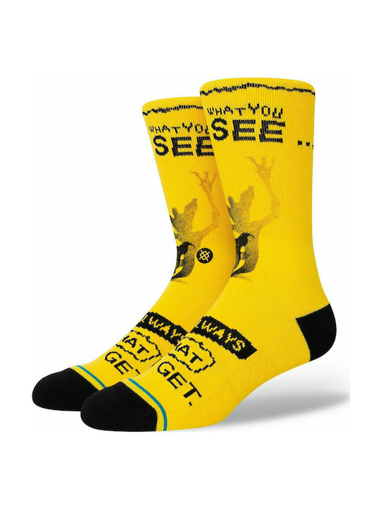 Stance Gremlins What You Get Αθλητικές Κάλτσες Κίτρινες 1 Ζεύγος