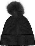 Vero Moda Пом пом шапка Женски Шапка в Черен цвят