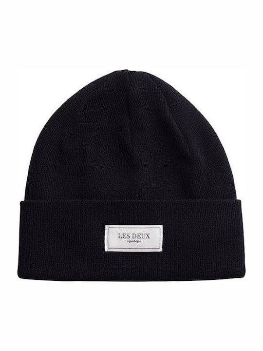 Les Deux Knitted Beanie Cap Black