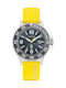 Nautica Watch Solar with Yellow Rubber Strap