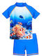 Playshoes Kinder Badeanzug Bademoden-Set Blau