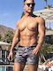 Men's Swimwear Shorts Gray Camo