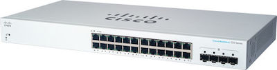 Cisco CBS220-24T-4G Verwaltet L2 Switch mit 24 Ports Gigabit (1Gbps) Ethernet und 4 SFP Ports