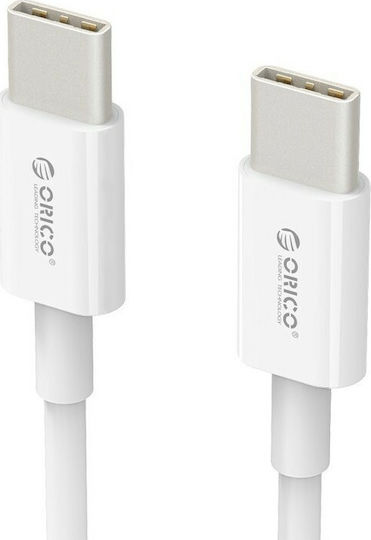 Orico USB 2.0 Kabel USB-C Männlich - USB-C Weiß 1m BCU-10-WH