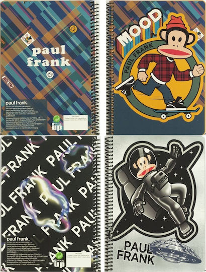 Paul Frank Spirale Schulfachheft Geregelt B5 70 Papiereinlagen 2 Schulfachhefte Drift Verschiedene Designs
