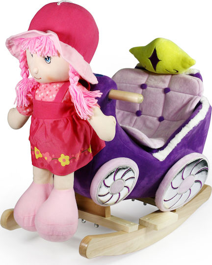 Avra Toys Κουνιστό Παιχνίδι Άμαξα για 12+ μηνών με Μουσική Μωβ