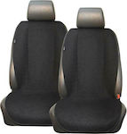 3Lines Car Seat Cushion Set 2pcs Towel Black / Gray