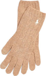 Ralph Lauren Camel Γυναικεία Μάλλινα Γάντια