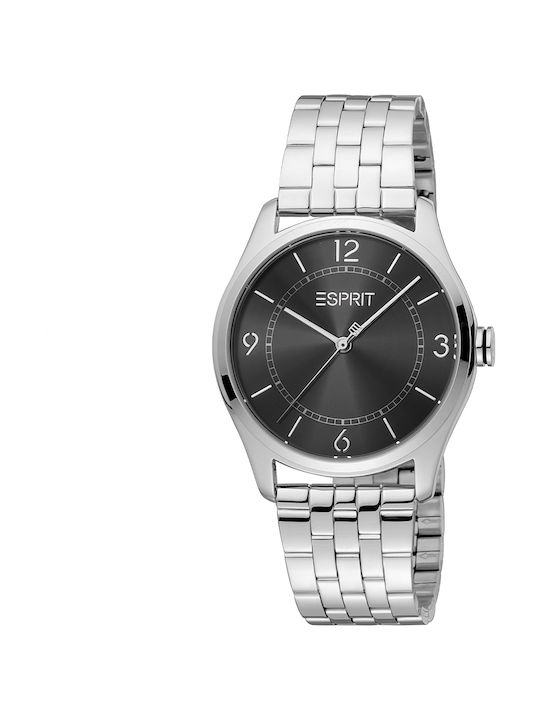 Esprit Damen Uhr mit Silber Metallarmband