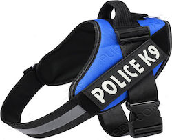 Dog Vest Harness Police K9 Blue X-Large 70-90cm PS-100616