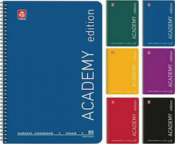 Spiral notebook Academy 17x25 4 subjects