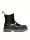Elyse Women's Patent Leather Chelsea Boots Black