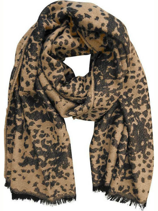 Vero Moda Cozy At Heart Γυναικείο Κασκόλ Tan Le...