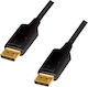 LogiLink Cable DisplayPort male - DisplayPort male 2m Μαύρο (CD0101)