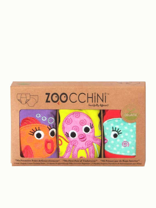 Zoocchini Σετ Παιδικά Βρακάκια Πολύχρωμα 3τμχ