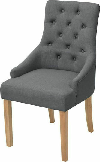 Stühle Speisesaal Dark Grey 4Stück 52x60x95.5cm