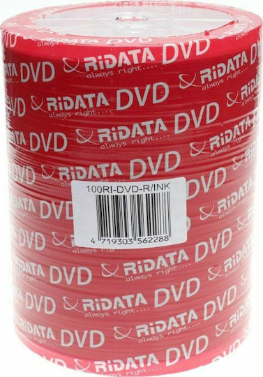 Ritek Εγγράψιμα DVD-R 4.7GB 100τμχ