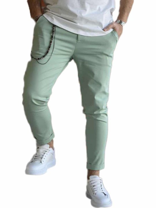 Ben Tailor 0398 Ανδρικό Παντελόνι Chino με Κανονική Εφαρμογή Πράσινο