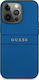 Guess Saffiano Leather Back Cover Blue (iPhone ...