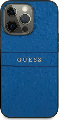 Guess Saffiano Leather Back Cover Blue (iPhone 13 Pro)