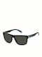 Polaroid Men's Sunglasses with Black Plastic Frame and Black Polarized Lens PLD2123/S 08A/M9