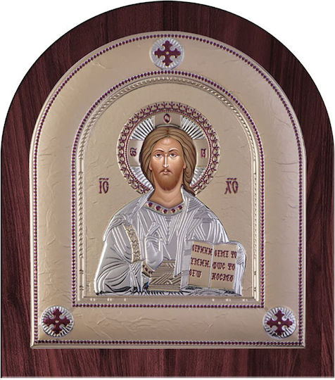 Slevori Image Jesus Christ Silver 8.8x10cm