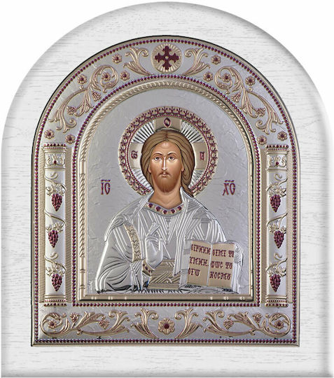 Slevori Εικόνα Исус Христос Silver 8.8x10см.