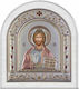 Slevori Εικόνα Jesus Christus Silber 8.8x10cm