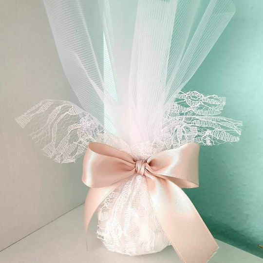 La Vie En Rose Wedding Favor with Tulle and Lace