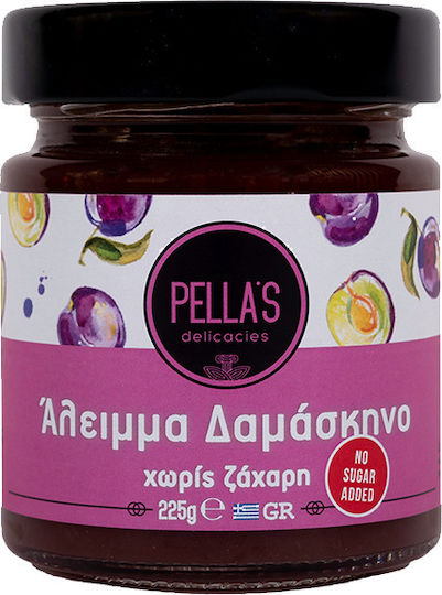 Pellas Delicacies Μαρμελάδα Δαμάσκηνο Χωρίς Προσθήκη Ζάχαρης 225gr
