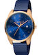Esprit Ceas Barbati 42mm cu Brățară din Metal Albastră