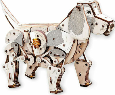 Eco Wood Art Joc de construcție din lemn Mechanical Model Puppy