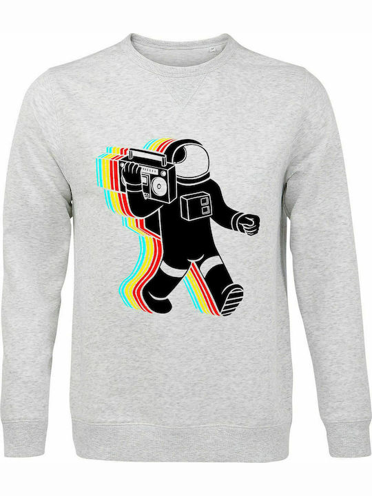 Sweatshirt Unisex "Space Dj", Ash