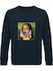 Sweatshirt Unisex, Organic "Monalisa Lollipop", French navy