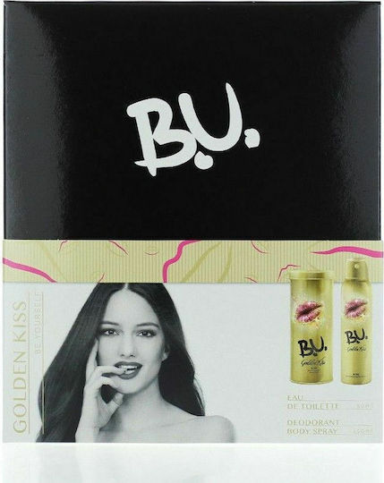 B.U. Golden Kiss Women's Set with Eau de Toilette