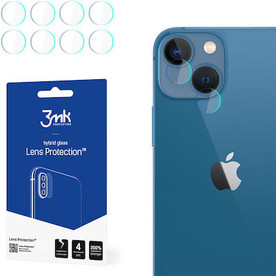 3MK Lens Protection 4τμχ Προστασία Κάμερας Tempered Glass για το iPhone 13 / 13 mini