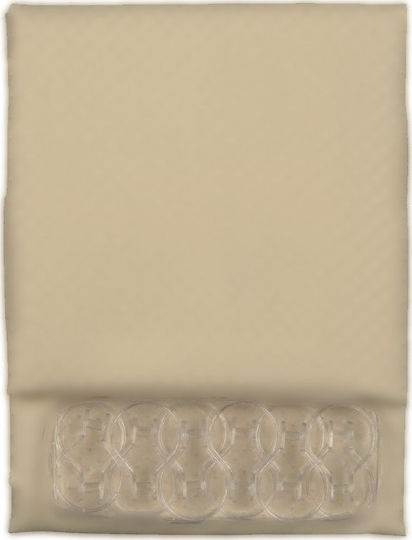 Import Hellas Κουρτίνα Μπάνιου Υφασμάτινη 240x200 cm Μπεζ