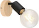 Rabalux Pablo Single Spot with Socket E27 in Black Color