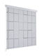 vidaXL Fabric Shower Roller Curtain 80x240cm Λευκό