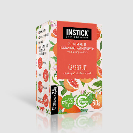 Instick Χυμός σε Σκόνη Grapefruit 2.5gr 12τμχ