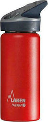 Laken Jannu Thermo Bottle Thermos Stainless Steel BPA Free Red 500ml with Mouthpiece 8-49-089-03 POL-849089-03